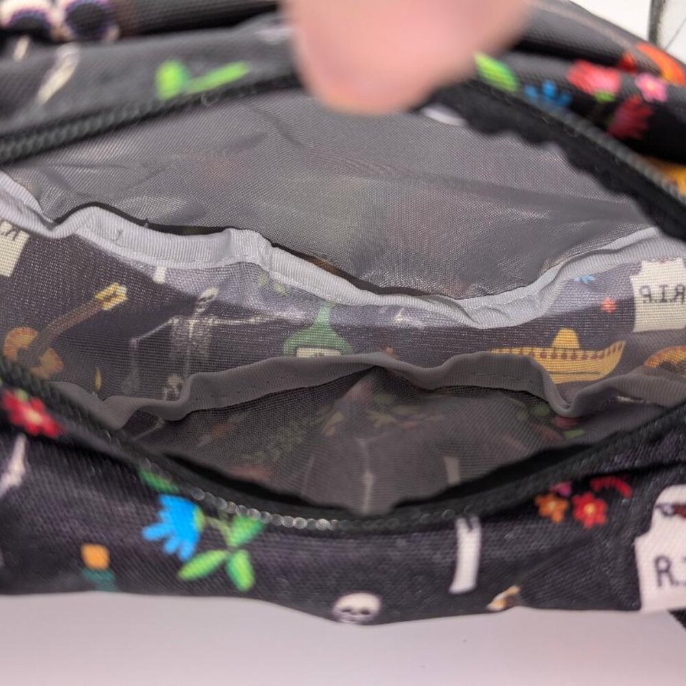 JANSPORT Belt Bag/ Cross Body; Dia de los Muertos design; VERY CLEAN - Picture 8 of 8